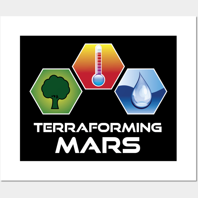 Terraforming Mars - Stacked Icons Color Wall Art by BurkePhoto